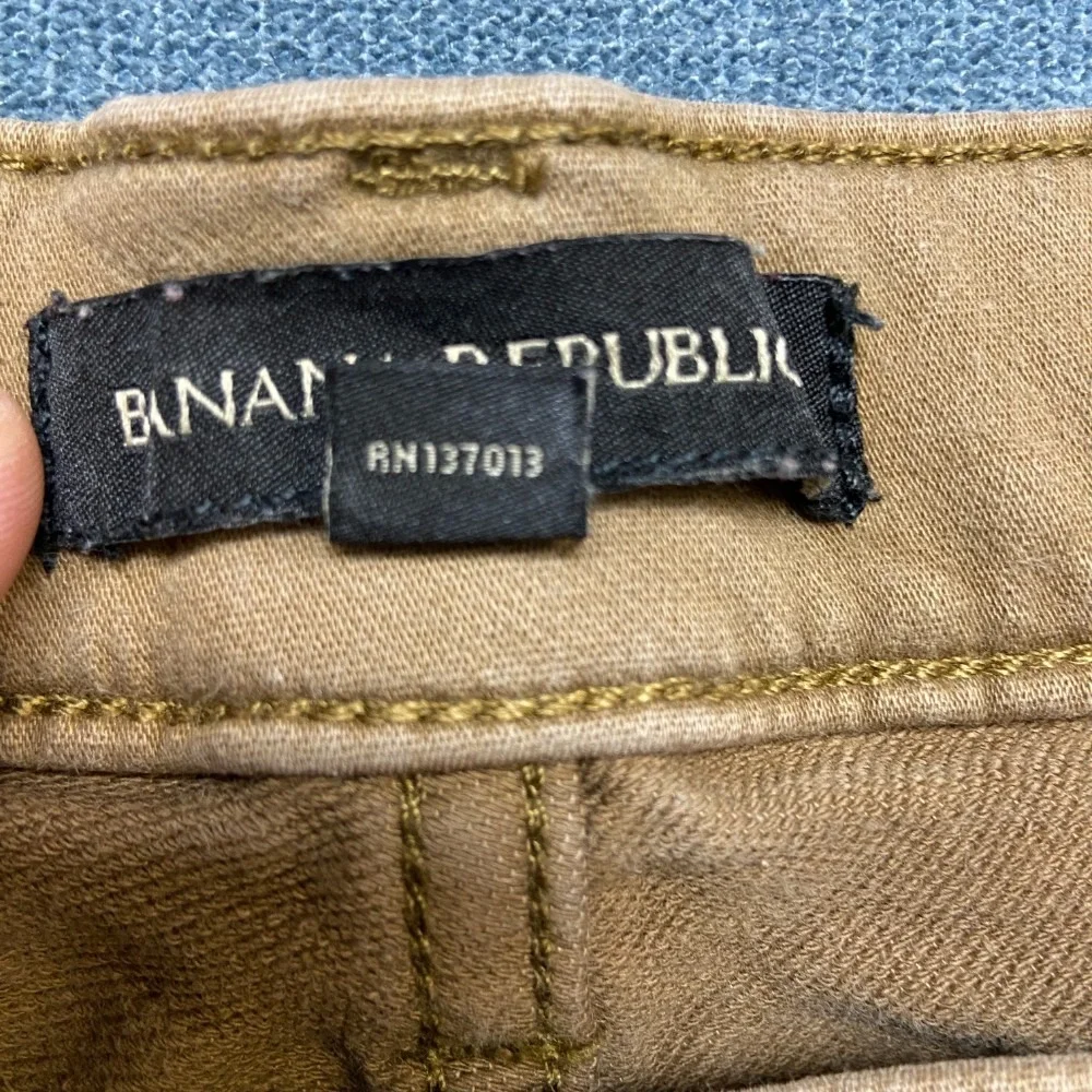 Banana Republic Jeans Mens 34x32 Tan Denim Cotton Stretch Regular Fit Casual